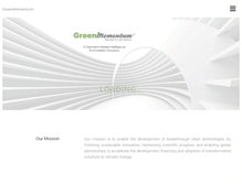 Tablet Screenshot of greenmomentum.com